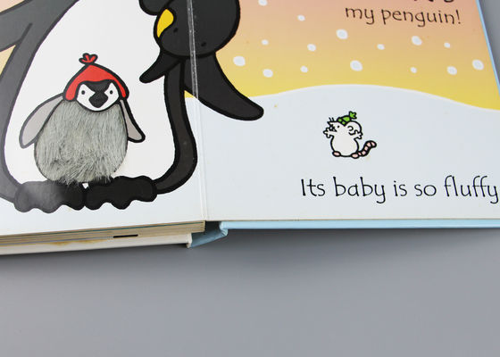 Libros personalizados Hardcover del tablero, tablero multicolor del gris del libro del tablero del bebé