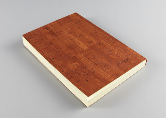 Cuaderno de encargo del Hardcover del acabamiento de Debossed, cuaderno alineado Hardcover de Brown
