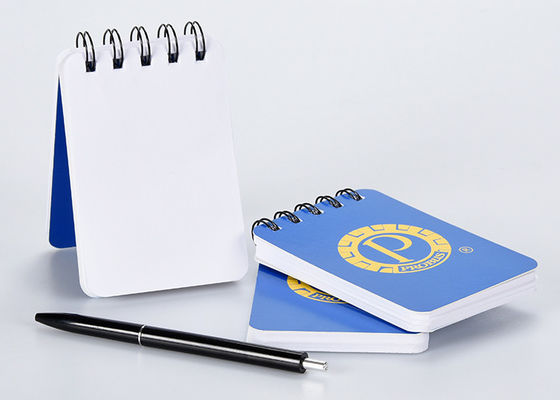 Mini cuaderno duro elegante natural superior de la cubierta con el nombre de Custom Company