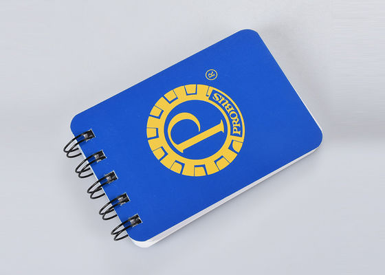 Mini cuaderno duro elegante natural superior de la cubierta con el nombre de Custom Company