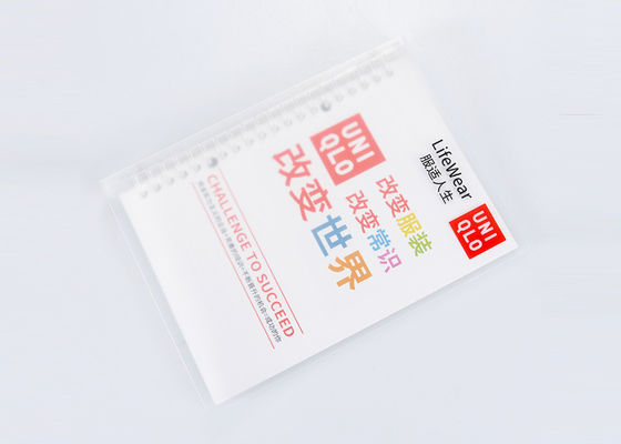 Material duro plástico del papel compensado del cuaderno de la cubierta del remache y logotipo personalizado