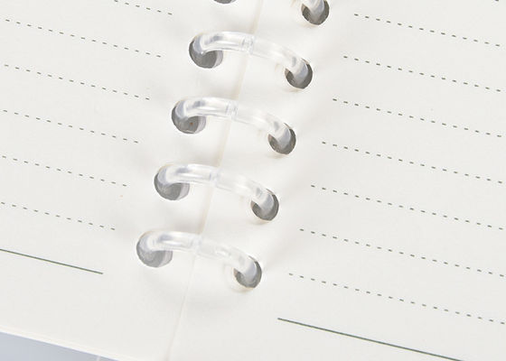 Material duro plástico del papel compensado del cuaderno de la cubierta del remache y logotipo personalizado