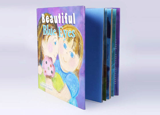 Papel revestido de los libros de niños del Hardcover del cuento de hadas de Coloful con la sobrecubierta plástica