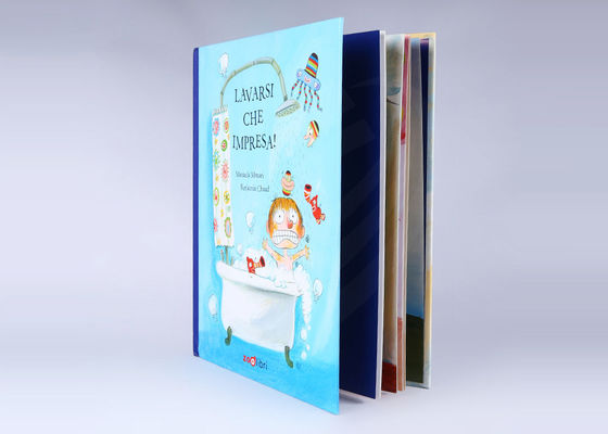 Libros del tablero de los niños personalizados educativos grises con la laminación del lustre