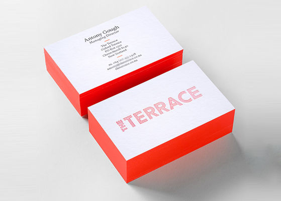 Papel de arte coloreado borde elegante de las tarjetas de presentación del negocio para el negocio y la oficina