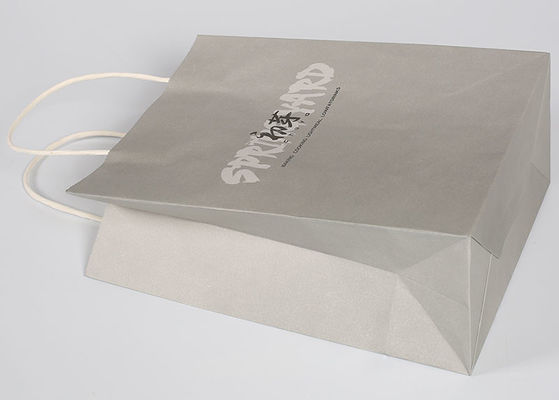 Matt imprimió los bolsos robustos del embalaje del regalo del logotipo de encargo reciclables con el logotipo modificado para requisitos particulares