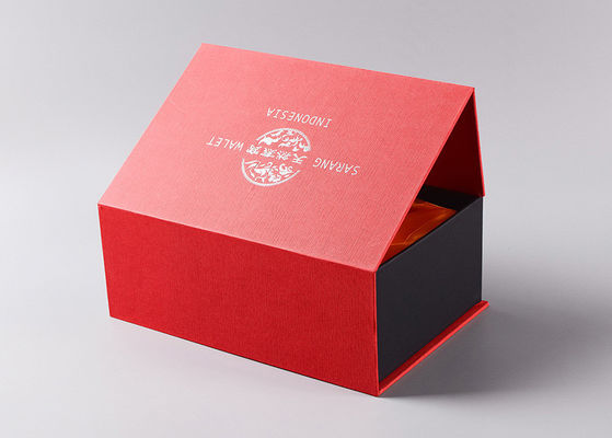Cajas de empaquetado del papel de papel de lujo con el sello magnético del cierre y de la plata para la comida