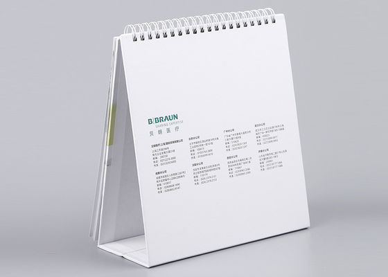 Espiral - el calendario de escritorio semanal encuadernado, pequeño a todo color se levanta el calendario de escritorio