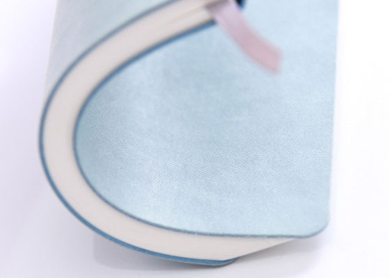 El atar de costura del cuaderno azul de la cubierta suave del atascamiento perfecto para el regalo de la promoción