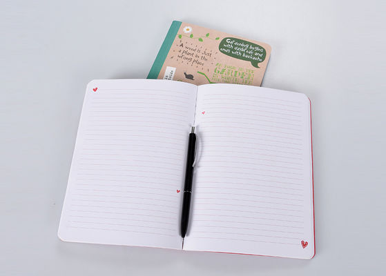 Cuaderno de la rejilla del punto de la cubierta suave del atascamiento perfecto, cuaderno encuadernado del plástico colorido