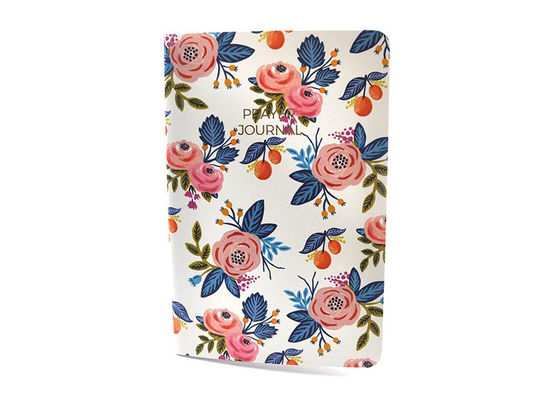 Cuaderno brillante de la cubierta suave/cuaderno del planificador con los modelos floridos hermosos