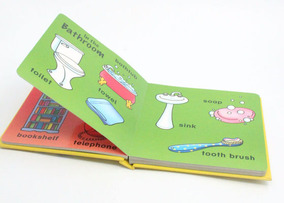Los libros de niños mates de la cartulina del papel de arte con el atascamiento perfecto y la hoja de plata