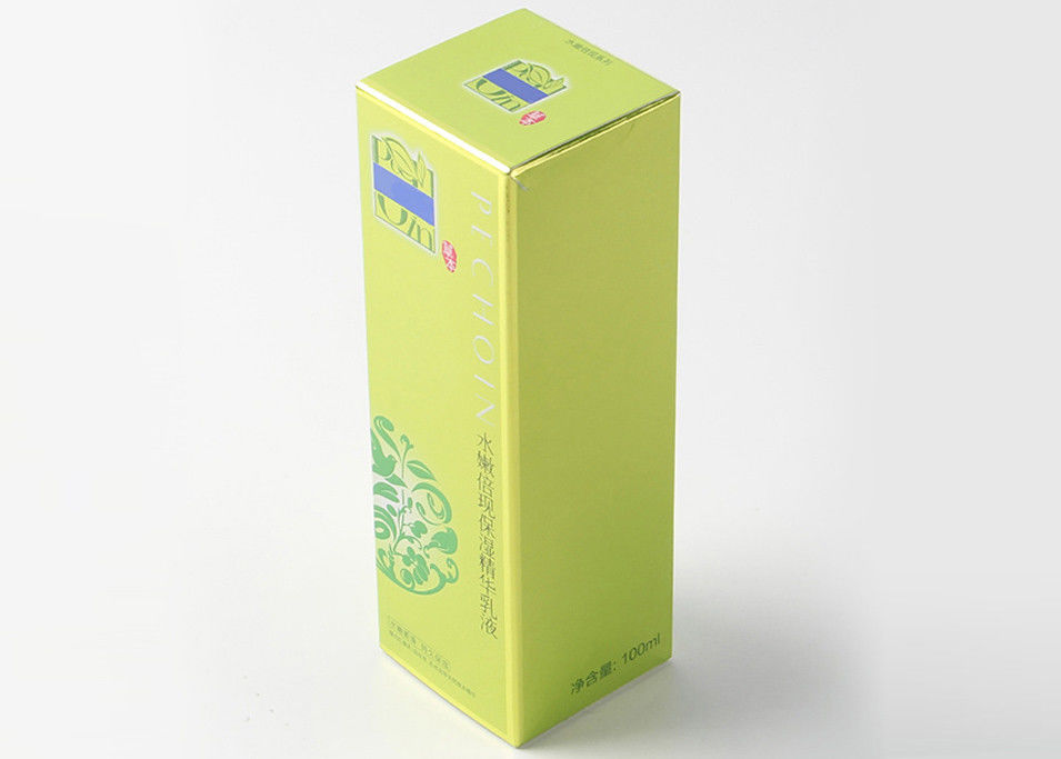 Papel de arte de empaquetado impreso barniz mate de encargo de las cajas del aceite para los productos cosméticos