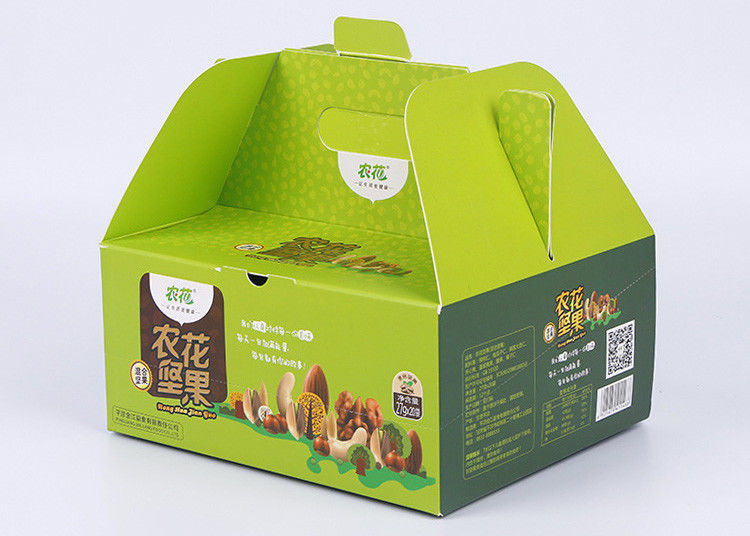 Llévese la laminación brillante de empaquetado de las cajas del Libro Verde y el pliegue suave para el acondicionamiento de los alimentos